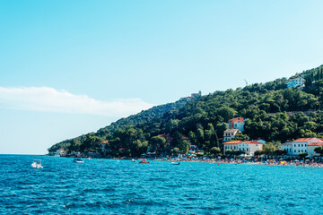 Fototapeta premium View of the resort town Moscenicka Draga in Istria, Croatia