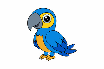 Cute Macaw Vector Illustration