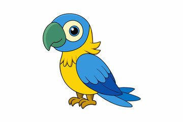 Cute Macaw Vector Illustration