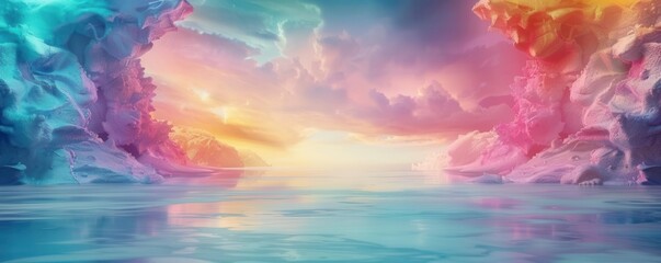 A 3D photorealistic dragonthemed rock music festival, neonlit stage, epic fantasy backdrop, performers in mythical costumes, vibrant colors, energetic atmosphere