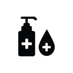 hand sanitizer line icon vector