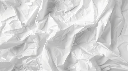 Texture of creased white tissue paper background