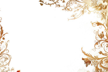 simple magic themed decorative borders for a page, with white background