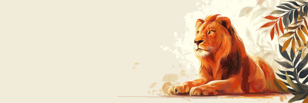 portrait of a lion,World Lion Day	