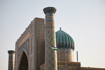 Registan Square in Samarkand, Uzbekistan. 