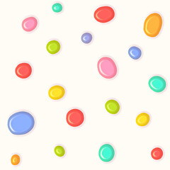 Minimal abstract 3d background . freeform shape illustration.   Seamless pattern . Colorful trendy elements for create  your product display. modern vintage .