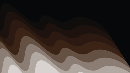 Brown paper cut abstract background vector image