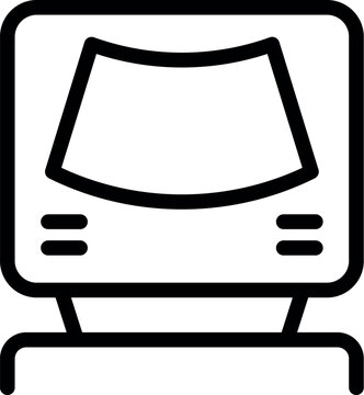 recommend clip art: Medical device displaying fetus on screen for prenatal care and diagnostics