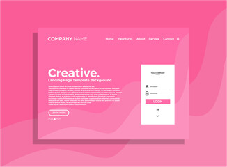 Design Template landing page