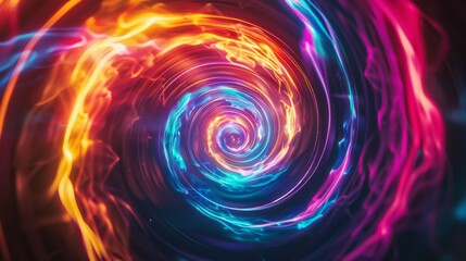 Abstract Swirling Light Pattern.