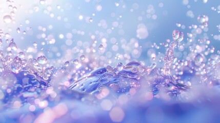 Abstract Water Drops and Bokeh.