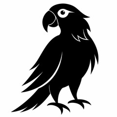 Parrot Black silhouette