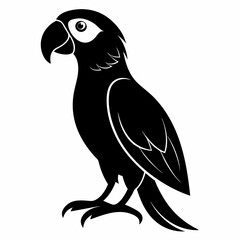 Parrot Black silhouette