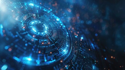 Obraz premium Abstract Futuristic Tech Design