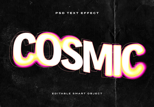 Dissolving Wave Text Effect Mockup