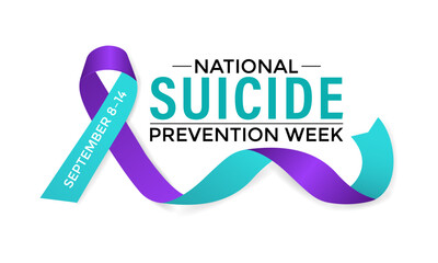 National Suicide prevention week is observed every year during September. Vector illustration . Banner, Holiday, poster, card and banner design.