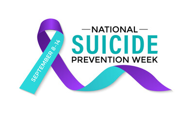National Suicide prevention week is observed every year during September. Vector illustration . Banner, Holiday, poster, card and banner design.