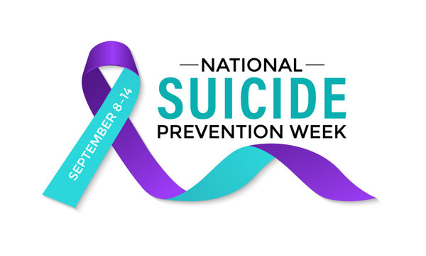 National Suicide prevention week is observed every year during September. Vector illustration . Banner, Holiday, poster, card and banner design.
