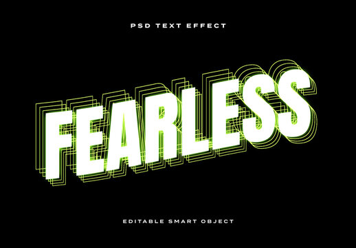 Retro Layered Text Effect
