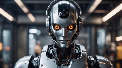 close up image of a highly capable cyborg