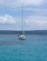a sailboat on the water