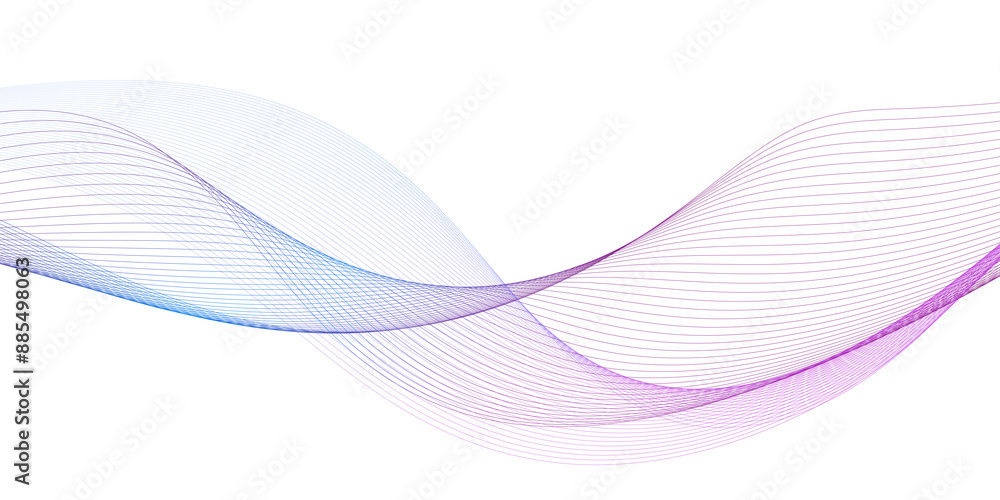 Aufkleber modern abstract glowing wave background. dynamic flowing wave lines design element. futuristic techn
