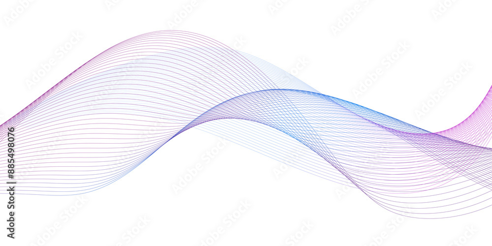 Aufkleber modern abstract glowing wave background. dynamic flowing wave lines design element. futuristic techn