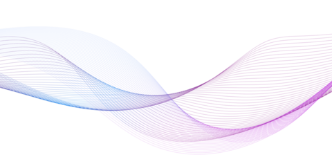 Modern abstract glowing wave background. Dynamic flowing wave lines design element. Futuristic technology and sound wave pattern. PNG file.