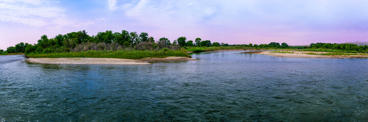 Missouri Headwaters State Park, the official start site of the Missouri River, confluence of the...