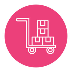 Warehouse Trolley Icon