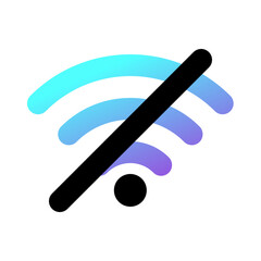 Editable vector no wifi access signal icon. Part of a big icon set family. Perfect for web and app interfaces, presentations, infographics, etc