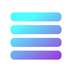 Editable vector list view icon. Part of a big icon set family. Perfect for web and app interfaces, presentations, infographics, etc