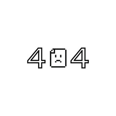 404 error icon. page not found