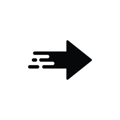Black arrow icon. arrow sign