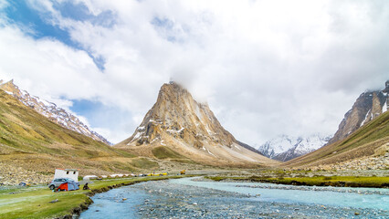 Gonbo Rangjon is a stand-alone lofty rocky precipice located south of Kargyak village in the Lungnak valley, Zanskar, Laddakh, India