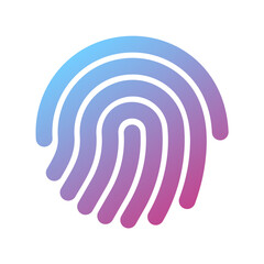 Editable vector fingerprint scan icon. Part of a big icon set family. Perfect for web and app interfaces, presentations, infographics, etc