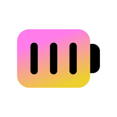 Editable vector battery icon. Part of a big icon set family. Perfect for web and app interfaces, presentations, infographics, etc