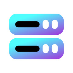 Editable vector server storage drive icon. Part of a big icon set family. Perfect for web and app interfaces, presentations, infographics, etc