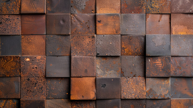 Aged iron sheet with a mix of deep rust and dark patches creating a dramatic industrial feel 