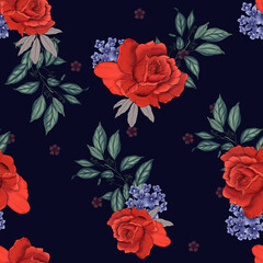 Floral seamless pattern design
