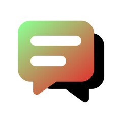 Vector messages, conversation, group chat icon. Black, white background. Perfect for app and web interfaces, infographics, presentations, marketing, etc.