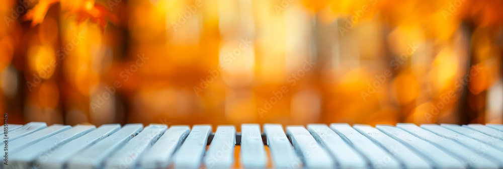 Poster abstract blurred background of autumn trees rich colors and soft focus tranquil scene
