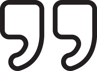 Quotes Icon Vector Illustration Simple