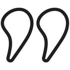 Quotes Icon Vector Illustration Simple