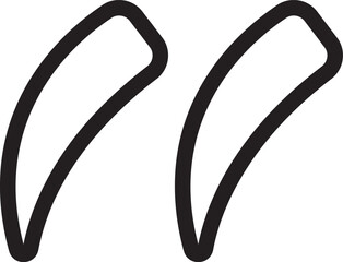 Quotes Icon Vector Illustration Simple