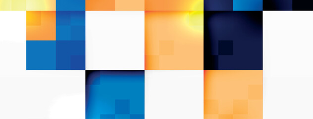 Dynamic colorful squares background. Vector Illustration For Wallpaper, Banner, Background, Card, Book Illustration, landing page