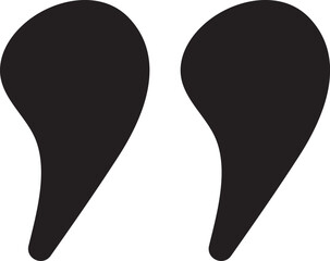 Quotes Icon Vector Illustration Simple