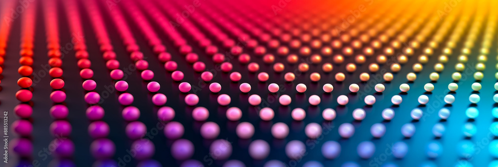 Poster colorful abstract halftone background with gradient dots modern pop art style