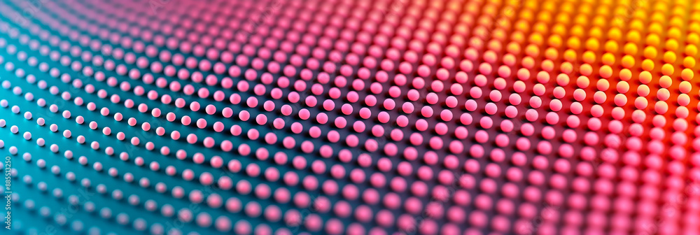 Poster colorful abstract halftone background with gradient dots modern pop art style