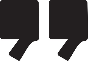 Quotes Icon Vector Illustration Simple